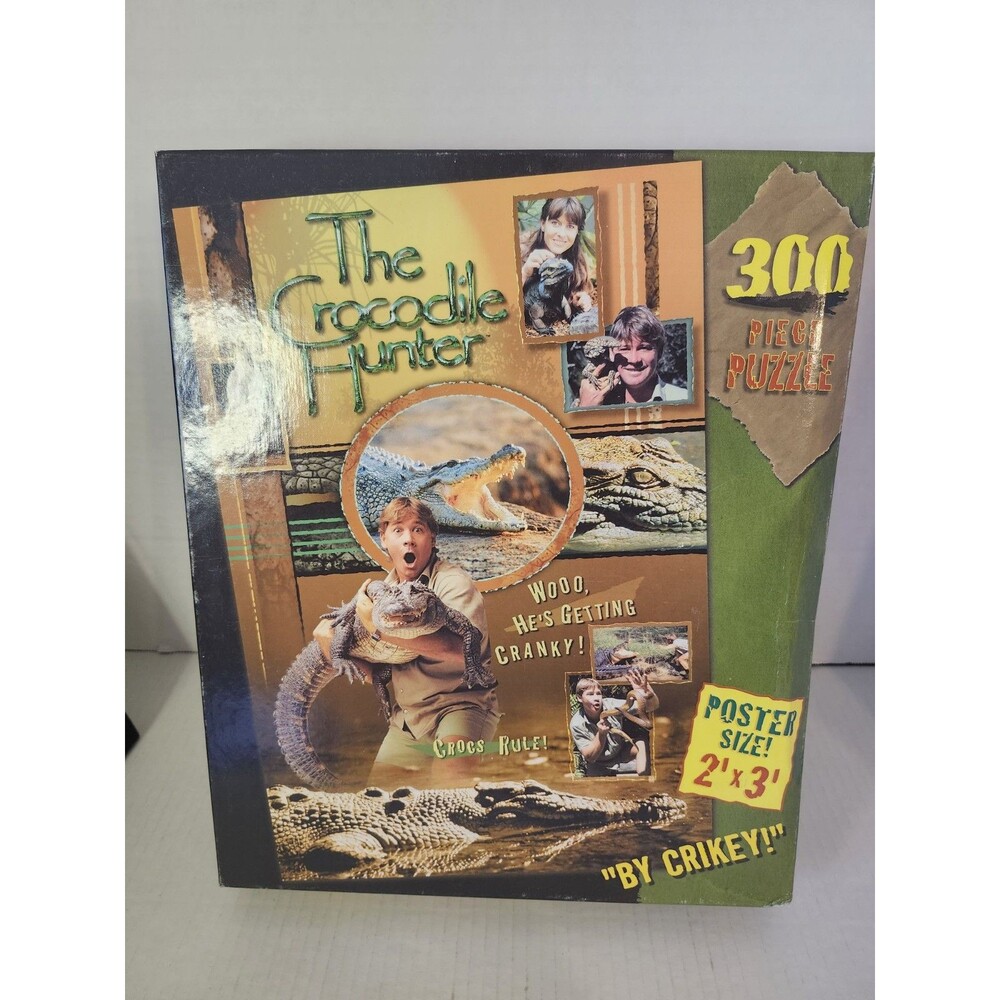 The Crocodile Hunter Steve Irwin 300 Piece Poster Size Puzzle Sealed 2000 MB